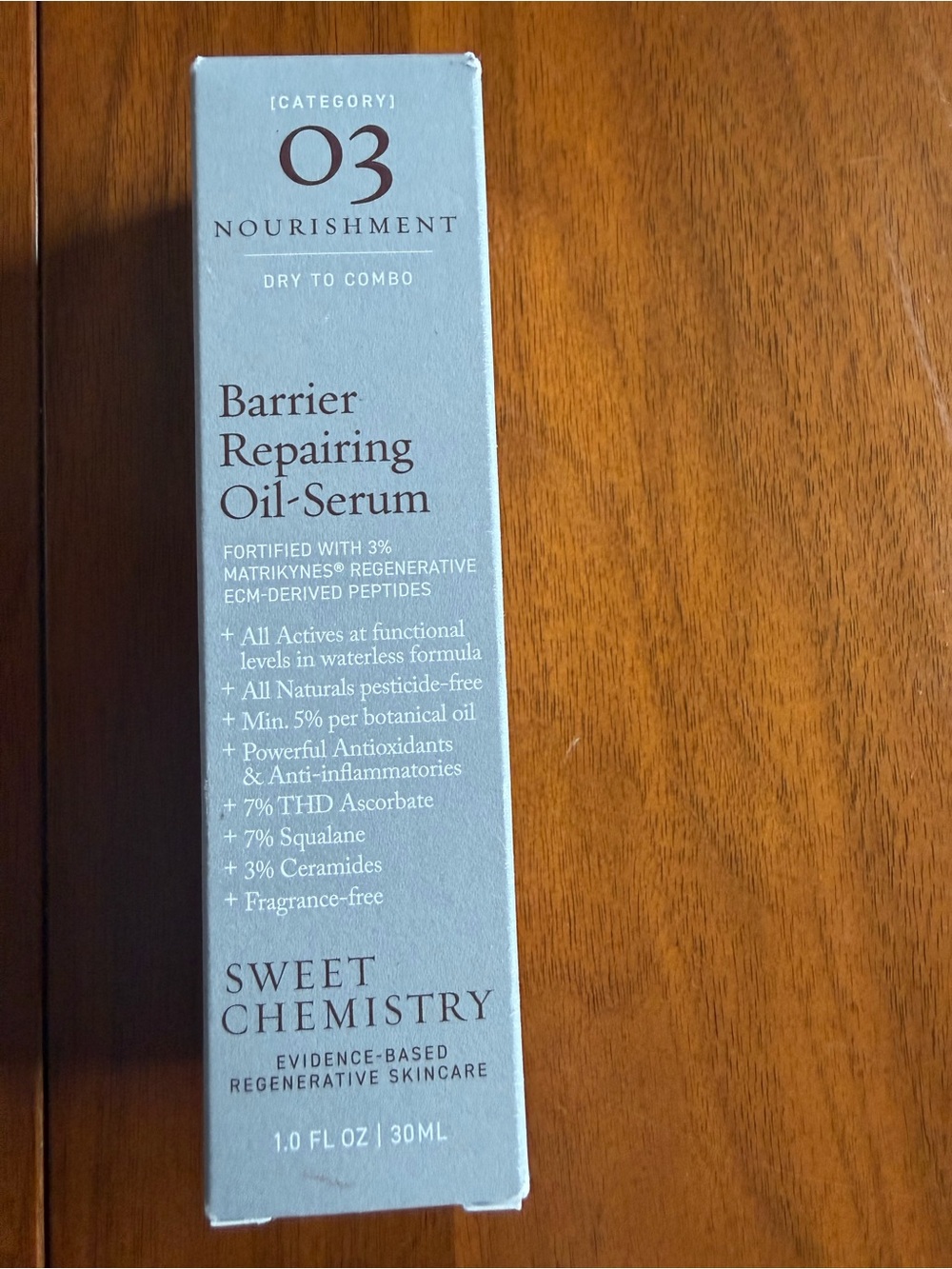 Sweet Chemistry Barrier Repairing Oil-Serum - New in Box